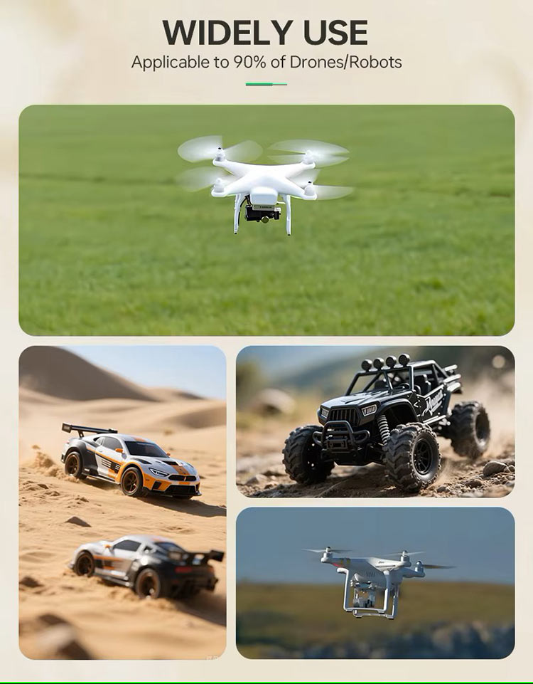 Como funcionam as baterias de lítio de estado sólido do drone?