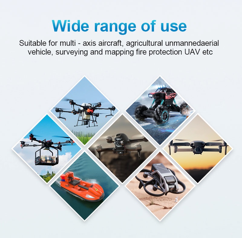 Como ler a tabela de especificação da bateria de um drone?