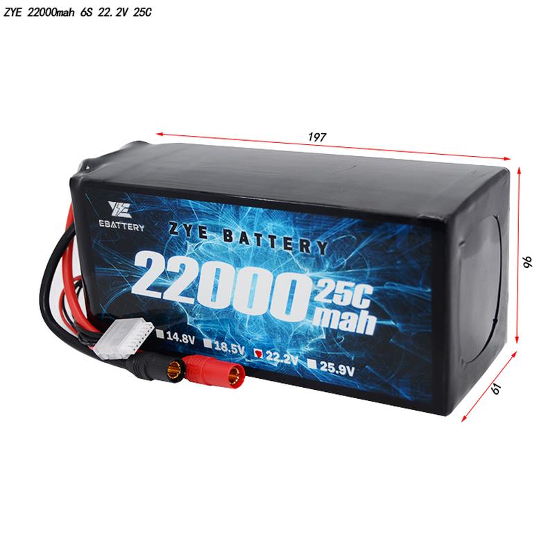 lipo de 6s 22000mah