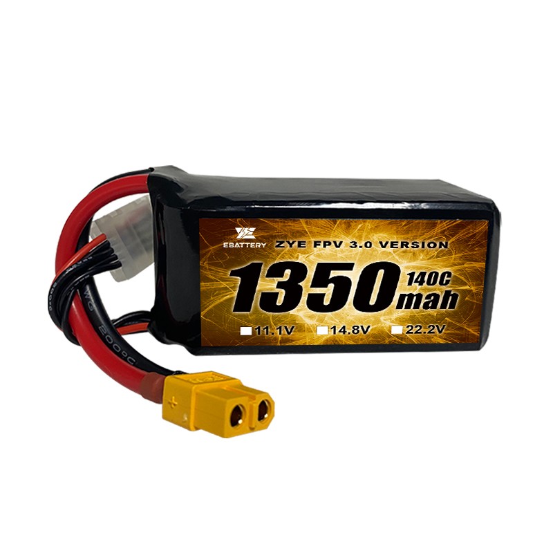 Bateria alta de 120C 1350mah 1550mah Lipo para FPV Drone