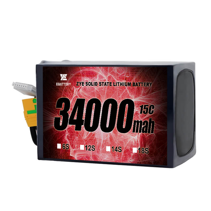 Li HV 34000mAh 18S Bateria de Estado Sólido