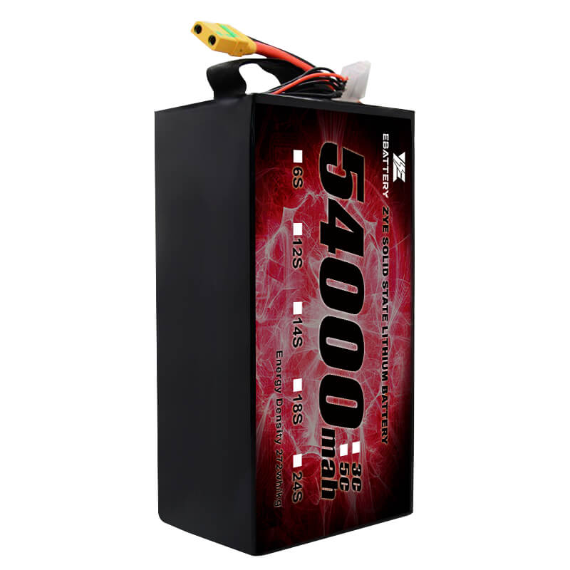 Li hv 54000mAh 12s Bateria de estado sólido