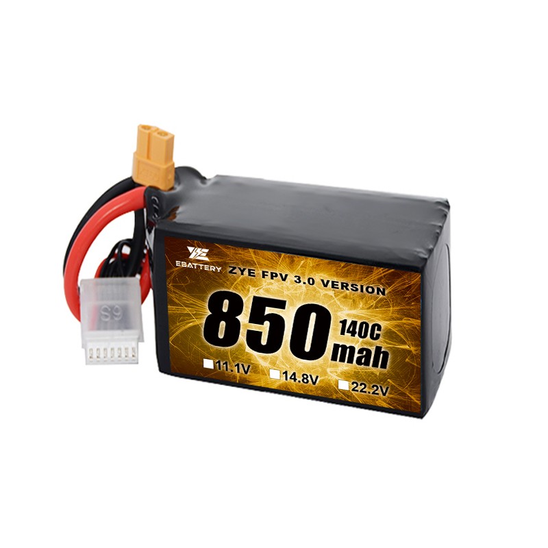 Bateria pequena do tamanho 850mah 1100mah 1300mah 1500mah FPV Lipo